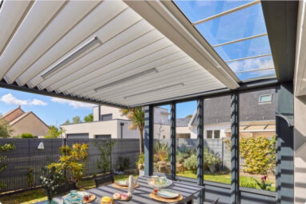 [PERGOLA] TOITURE / Départ vitré