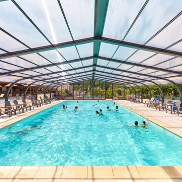Abri de piscine Elliptik Haut à panneaux relevables