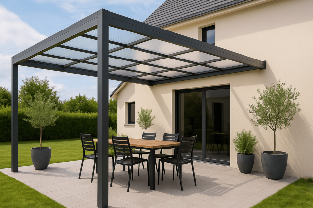 pergola toiture polycarbonate