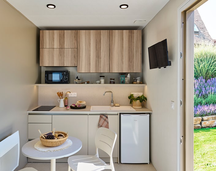 studio de jardin cuisine