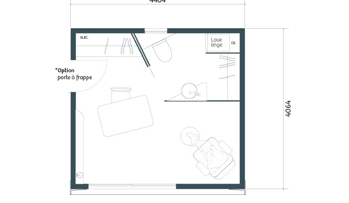 Studio de jardin ORIGAMI 20.QUATRE version « office »