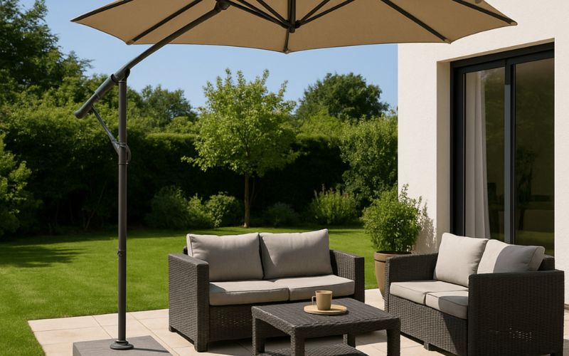 Le parasol : simple et modulable
