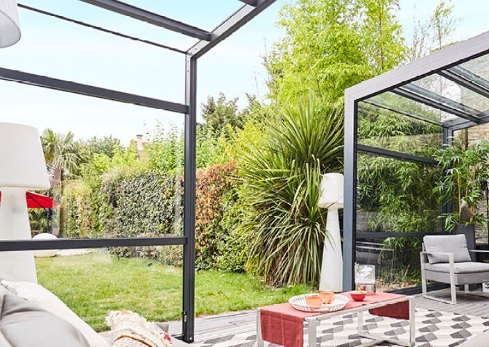 Abri de terrasse Graphik télescopique