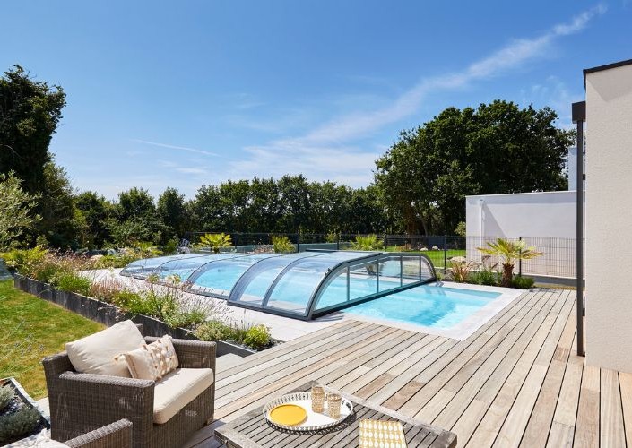 Abri de piscine Elliptik Bas