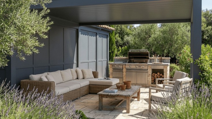 Le coin barbecue, pour les gourmands
