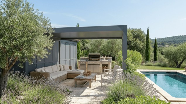 pool house provençal