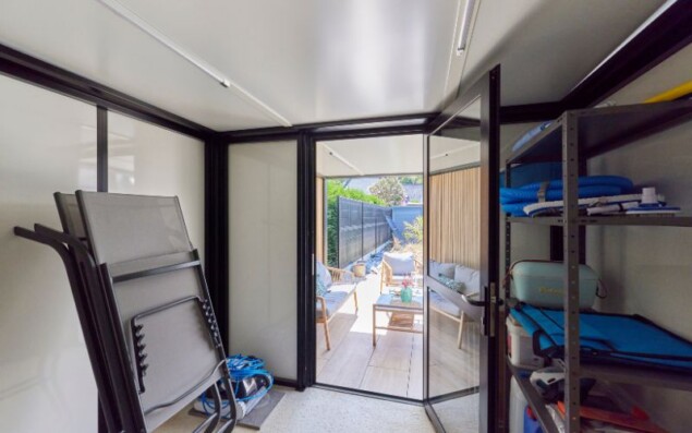 abri de jardin pool house local technique