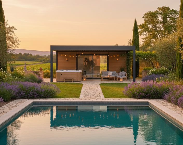 pool house provençal