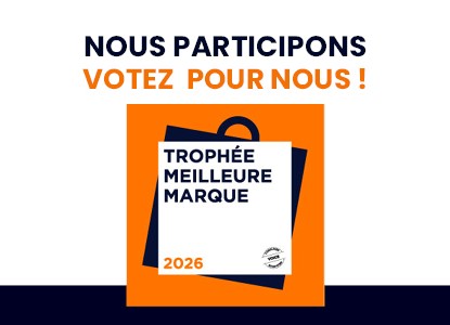Votez pour nous pour le Trophée Meilleure Marque 2026