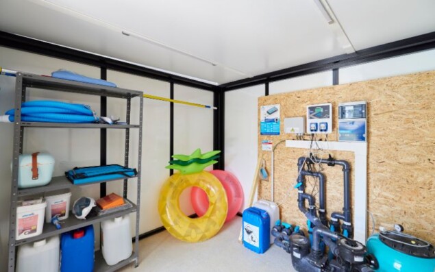 abri de jardin pool house local technique