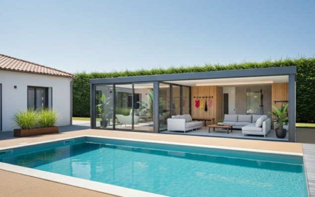 pool house aluminium