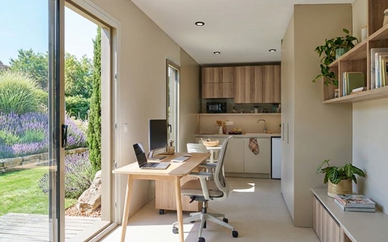 Un espace de travail confortable pour le télétravail
