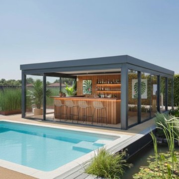 Pool house avec bar : l&rsquo;atout convivial de votre jardin