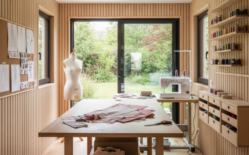 Un atelier pour les activités créatives ou artisanales
