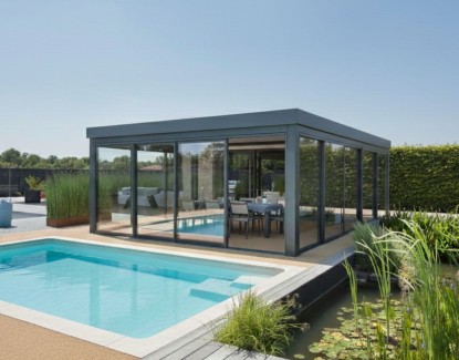 Pool house fermé