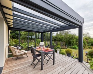 pergola toiture vitrée