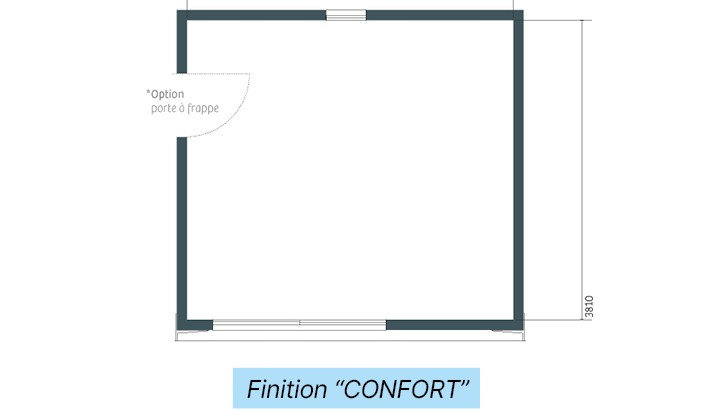 Studio de jardin ORIGAMI version "nu" 20 m