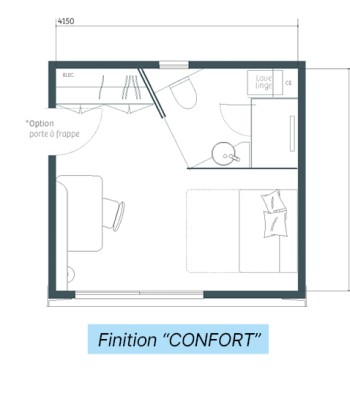 Studio de jardin ORIGAMI version « nuit » 20 m²