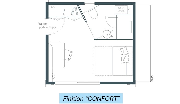 Studio de jardin ORIGAMI version « nuit » 20 m²