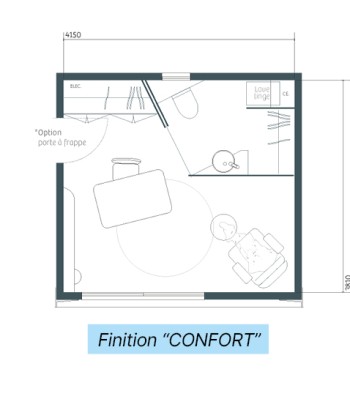 Studio de jardin ORIGAMI version « office » 20 m²