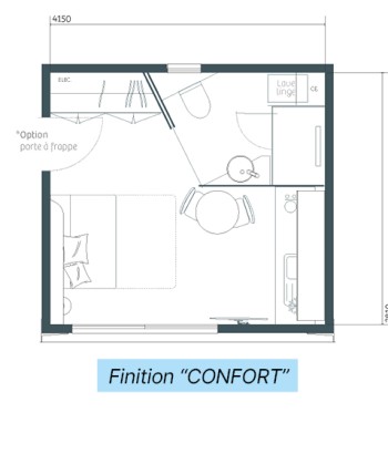 Studio de jardin ORIGAMI version « studio » 20 m²