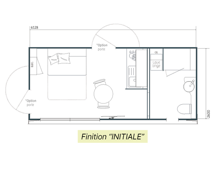 Studio de jardin ORIGAMI « studio » 20 m² INITIALE