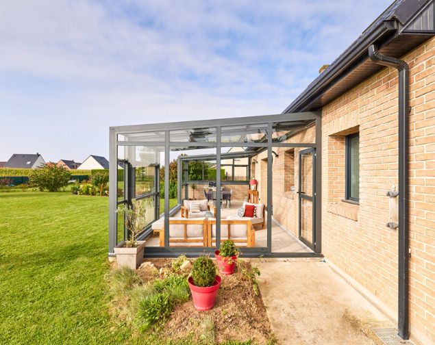 [ABRI DE TERRASSE] CONFORT / Porte battante