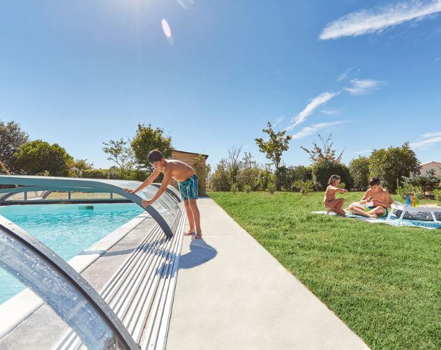 [ABRI DE PISCINE] STRUCTURE / Système d'ouverture