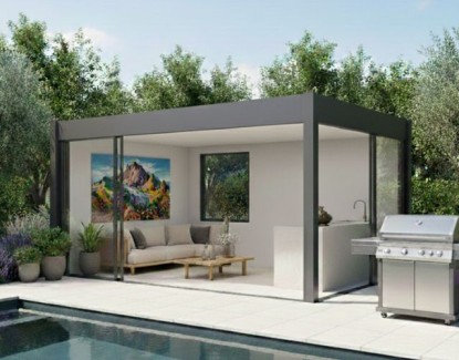 Pool house toit une pente