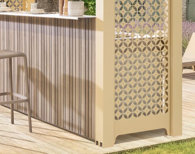 evacuation d'eau cuisine d'été