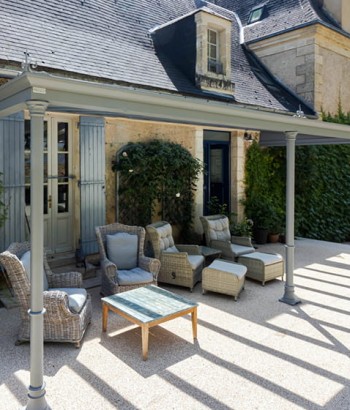 Pergola Luminov avec toiture en verre