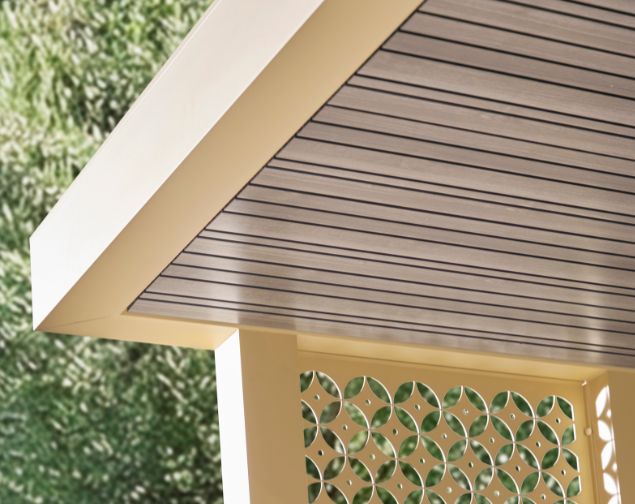 [CUISINE D'ÉTÉ] TOITURE / Toiture plate avec bardage