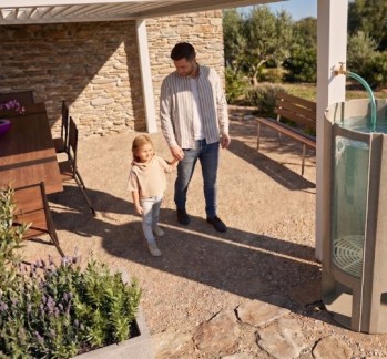 Pergola récupération eau